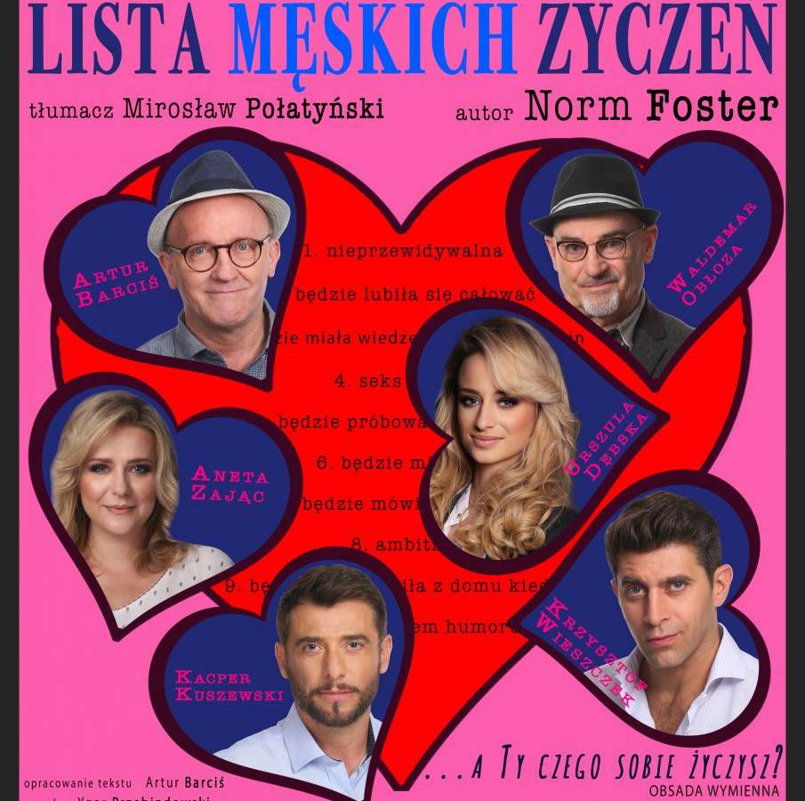 Spektakl „Lista męskich życzeń” w Miejskim Domu Kultury w Szczytnie