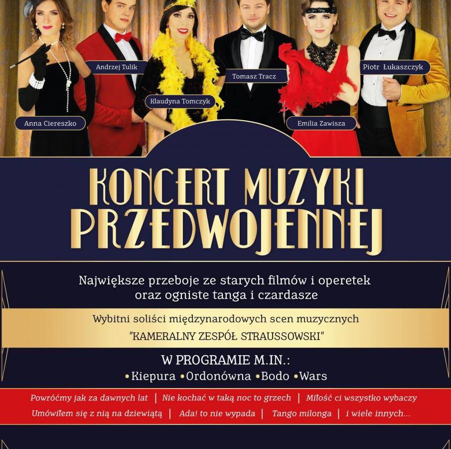 Koncert muzyki przedwojennej w Teatrze Małym w Tychach
