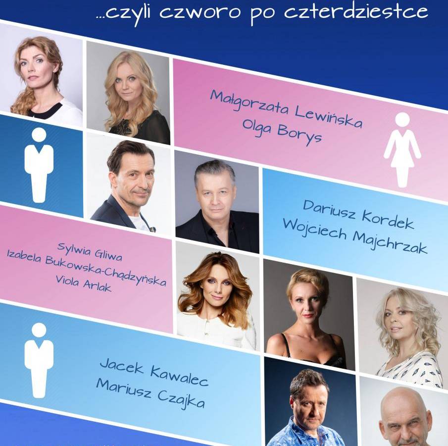 Spektakl "Winda do nieba, czyli czworo po czterdziestce" w Łodzi
