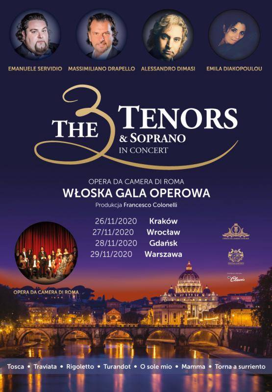 The 3 Tenors & Soprano - Włoska Gala Operowa w Gdańsku