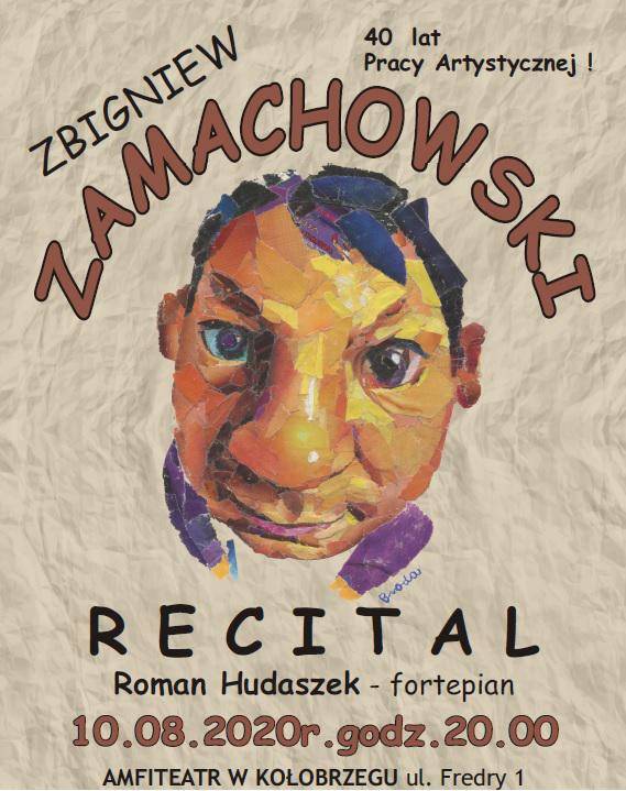 Recital Zbigniewa Zamachowskiego w amfiteatrze w Kołobrzegu