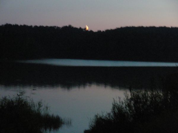 Plaża nad jeziorem Bachotek