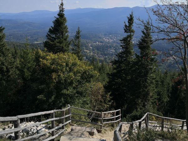 Góry Izerskie szczyt Wysoki Kamień 1058 m. n. p. m