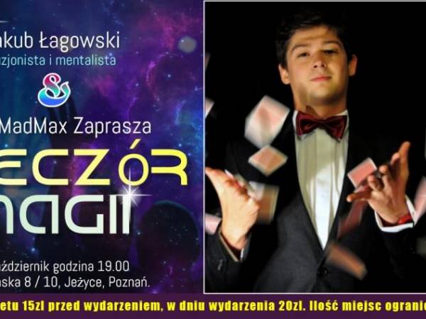 Iluzjonista • Mentalista Jakub Łagowski Show w Poznaniu