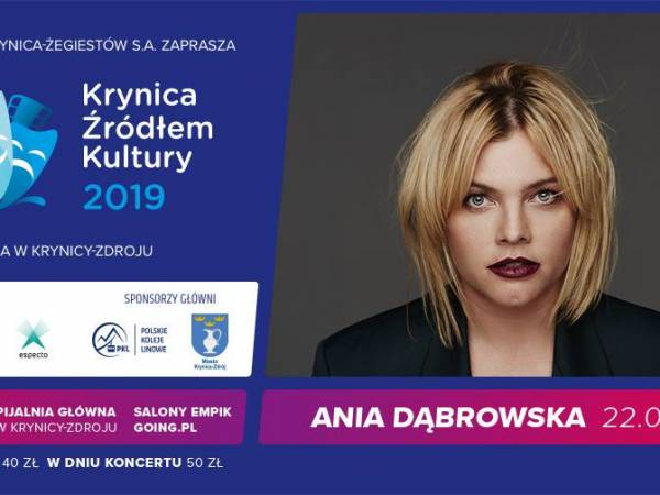 Koncert Ani Dąbrowskiej w Pijalni Głównej w Krynicy-Zdroju