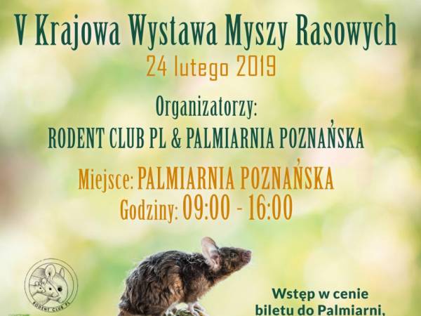 Wystawy Myszy w Palmiarni Poznańskiej