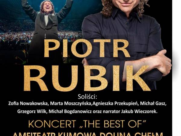 Koncert Piotra Rubika w Amfiteatrze w Chełmie