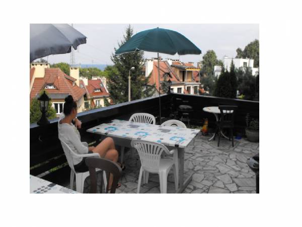 Hotelik z widokiem na morze