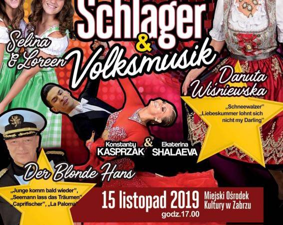 Koncert Deutsche Schlager & Volksmusik w Miejskim Ośrodku Kultury w Zabrzu