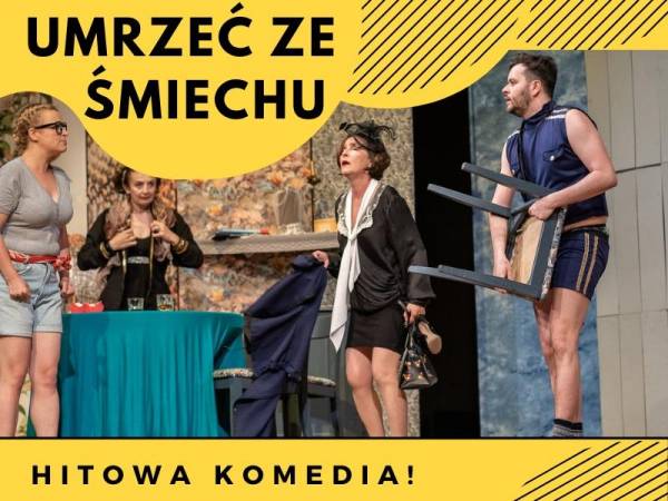 Kielce: Spektakl "Umrzeć ze śmiechu" w Kieleckim Centrum Kultury