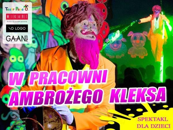 Spektakl „W pracowni Ambrożego Kleksa” w Scenie Teatralnej NOT w Gdańsku