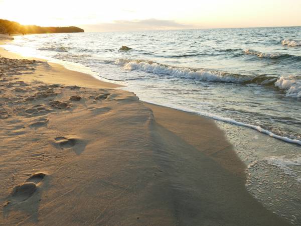 Cudowny piasek na plaży