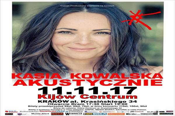Kasia Kowalska AKUSTYCZNIE w Krakowie
