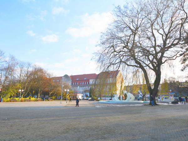 Fontanna na Skwerze Pionierów w Kołobrzegu