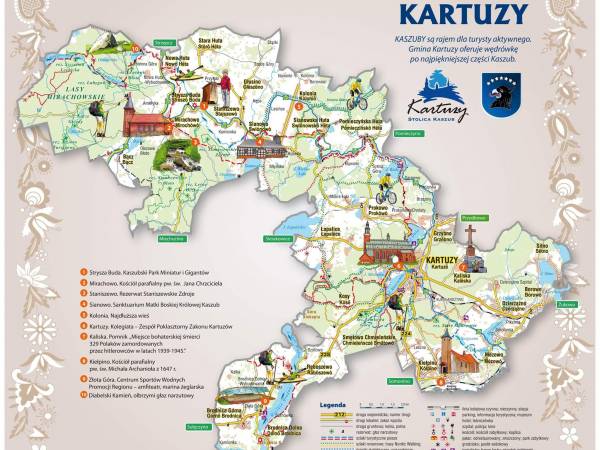 Mapa gminy Kartuzy