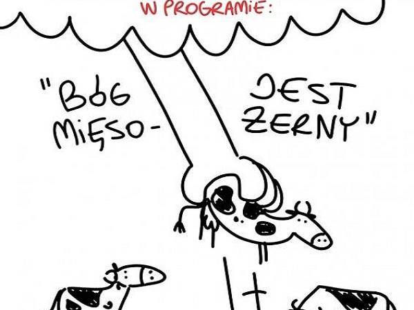 Kacper Ruciński w programie: Bóg jest mięsożerny