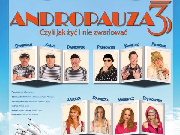 Spektakl „Andropauza 3, czyli jak żyć i nie zwariować” w Koszalinie