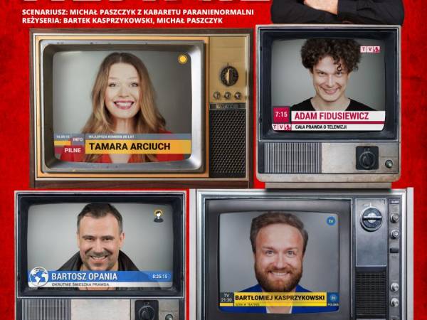 Spektakl „Telewizja kłamie” w Kinie Kryterium w Koszalinie