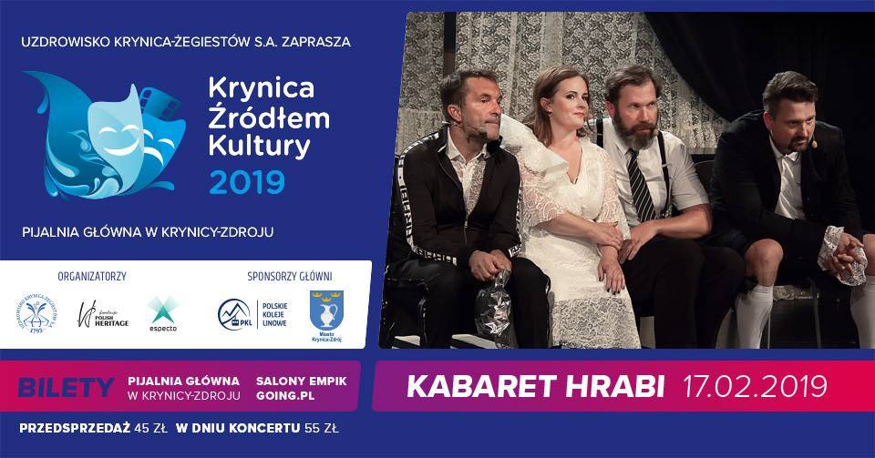Kabaret Hrabi w Pijalni Głównej w Krynicy-Zdroju