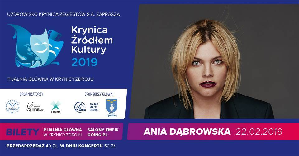 Koncert Ani Dąbrowskiej w Pijalni Głównej w Krynicy-Zdroju