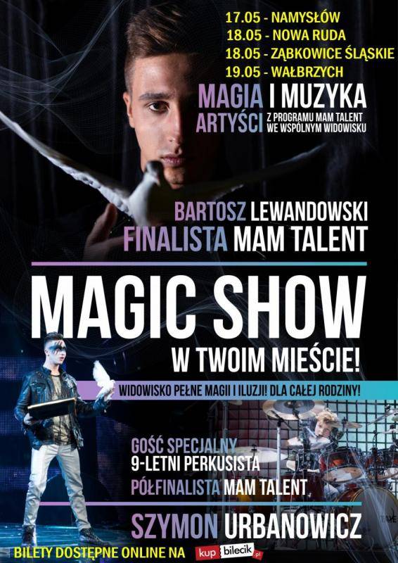 Widowisko magii i iluzji Bartosza Lewandowskiego w Namysłowskim Ośrodku Kultury