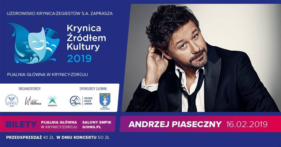 Koncert Andrzeja Piasecznego w Pijalni Głównej w Krynicy-Zdroju