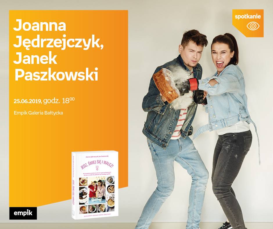 Joanna Jędrzejczyk i Janek Paszkowski w Empik Galeria Warmińska w Olsztynie
