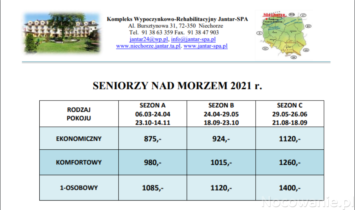 Wczasy dla Seniorów