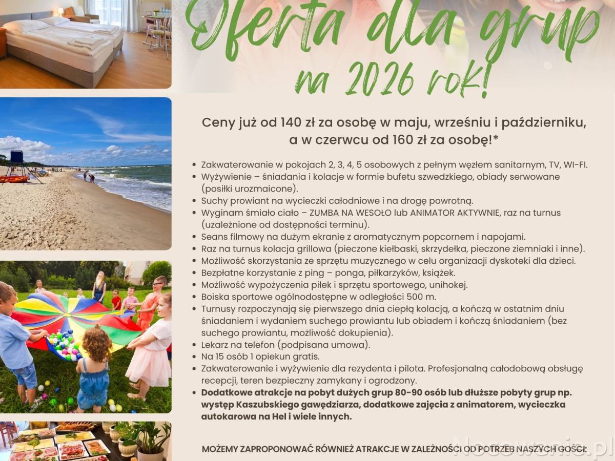 Kolonie, obozy, zielone szkoły