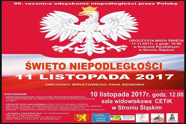 Święto niepodległości. 99 rocznica - Stronie Śląskie