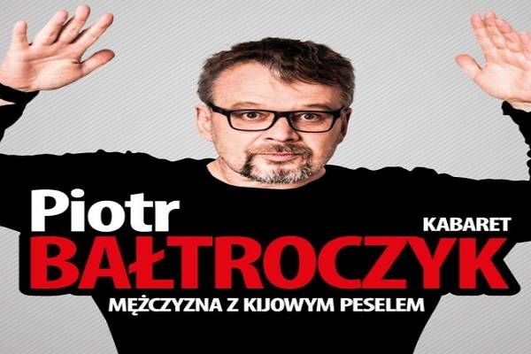 Kabareciarz Piotr Bałtroczyk w Płocku