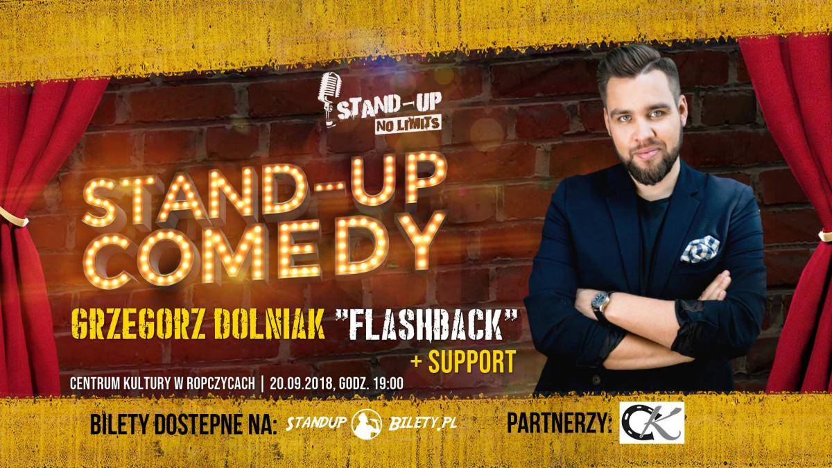 Stand-up No Limits Ropczyce: Grzegorz Dolniak z programem „Flashback”