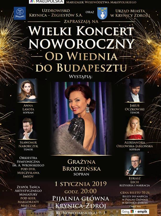 Wielki Koncert Noworoczny w Pijalni Głównej w Krynicy-Zdroju