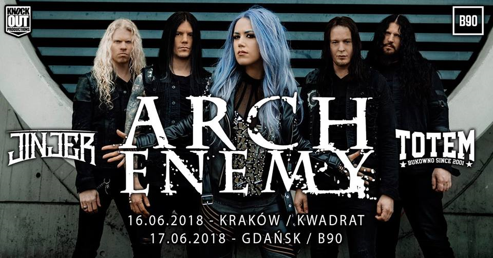 Koncert Arch Enemy w Gdańsku