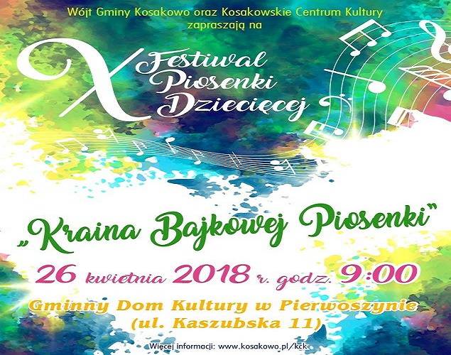 X Festiwal Piosenki Dziecięcej w Pierwoszynie
