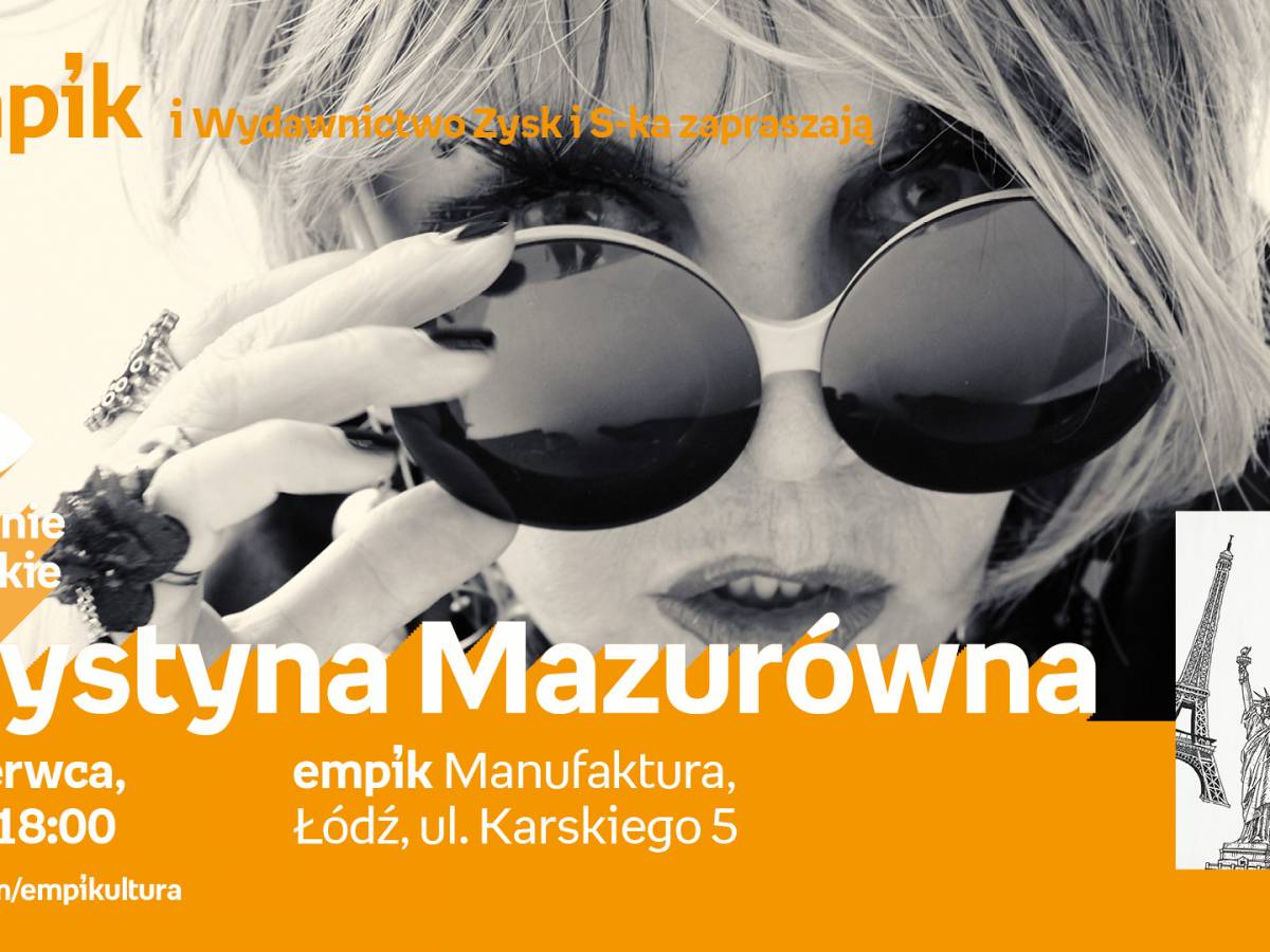 Spotkanie autorskie Krystyny Mazurówny w empik Manufaktura