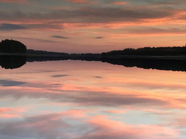 Takie zachody słońca tylko nad jez. Wierzbowskim