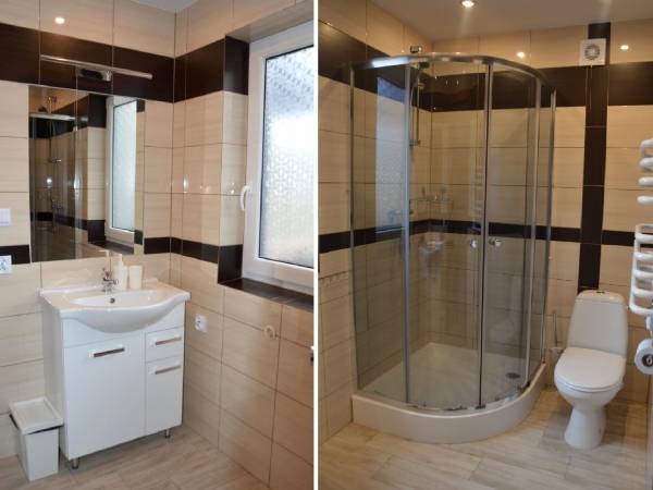 Domek murowany - łazienka