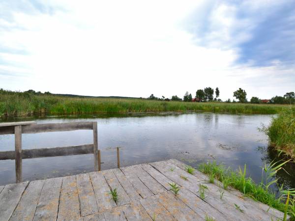 pomost przy rzece Krutyni