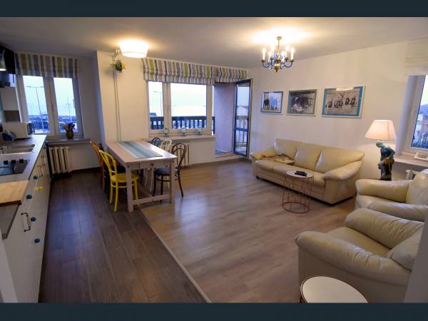 Apartament 58 - salon z kuchnią I