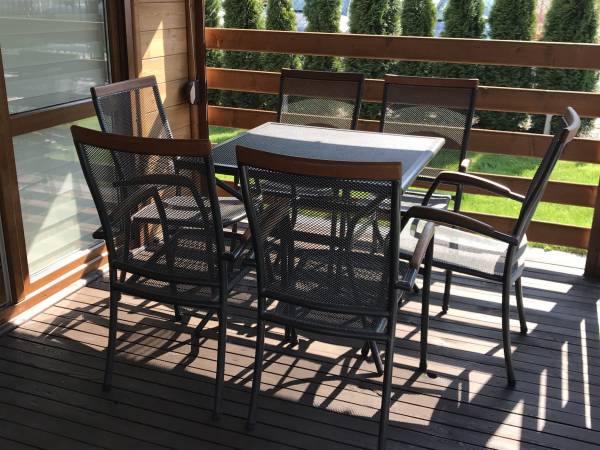 taras - domek drewniany