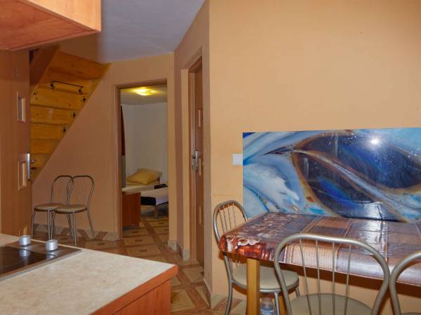 Aneks kuchenny na parterze dla pokoi 2 i 3 osobowych.