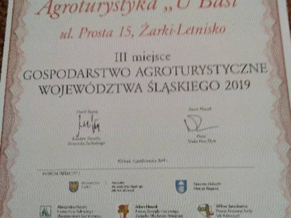 Domek Letniskowy i Pokoje Gościnne u Basi - Mistrz Agro 2019