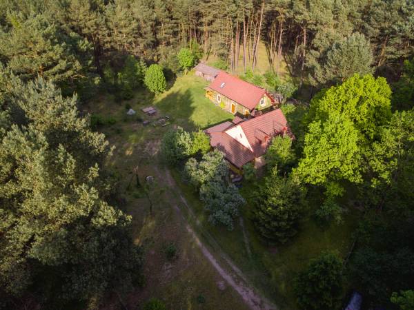 Lesna Chata z lotu ptaka