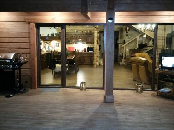 pokój dzienny od strony tarasu