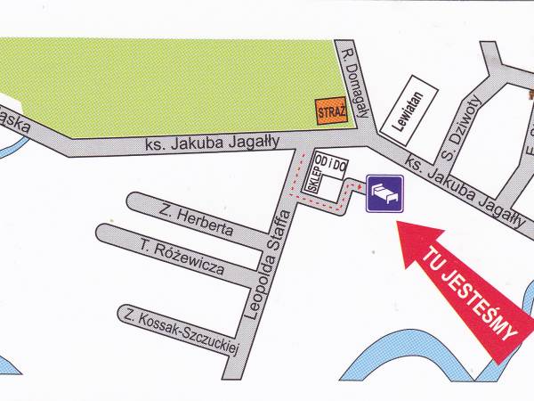 Mapa dojazdu do obiektu