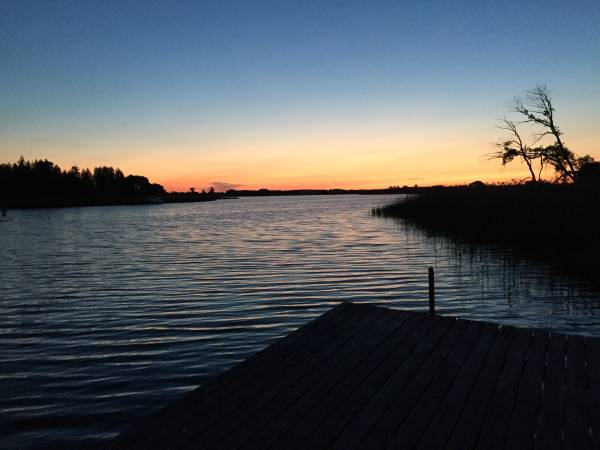 zachód słońca z plaży