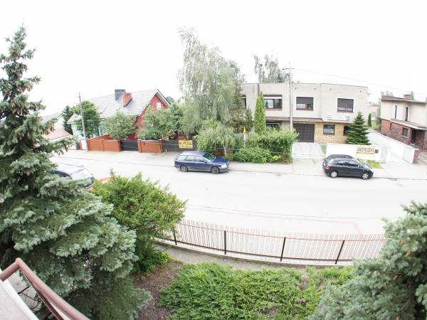 Widok z okna na ulicę Darłowską.