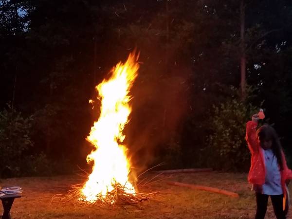 piękne miejsce u nas nad stawami na ogniska