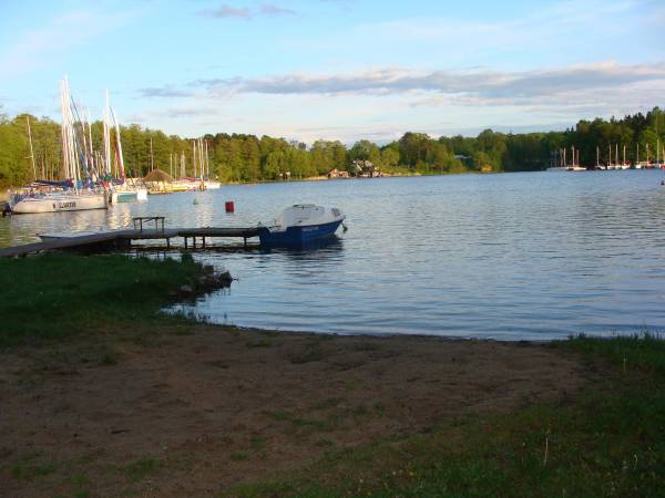 Plaża w pochmurny dzień